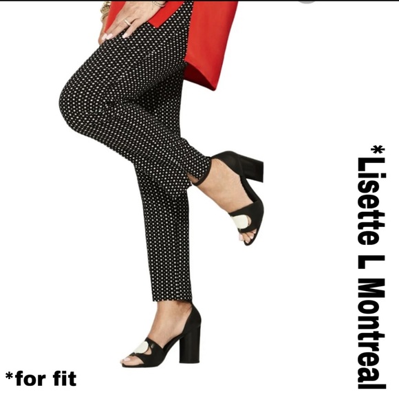 Lisette L Montreal Checked Slim Pants - Picture 14 of 14